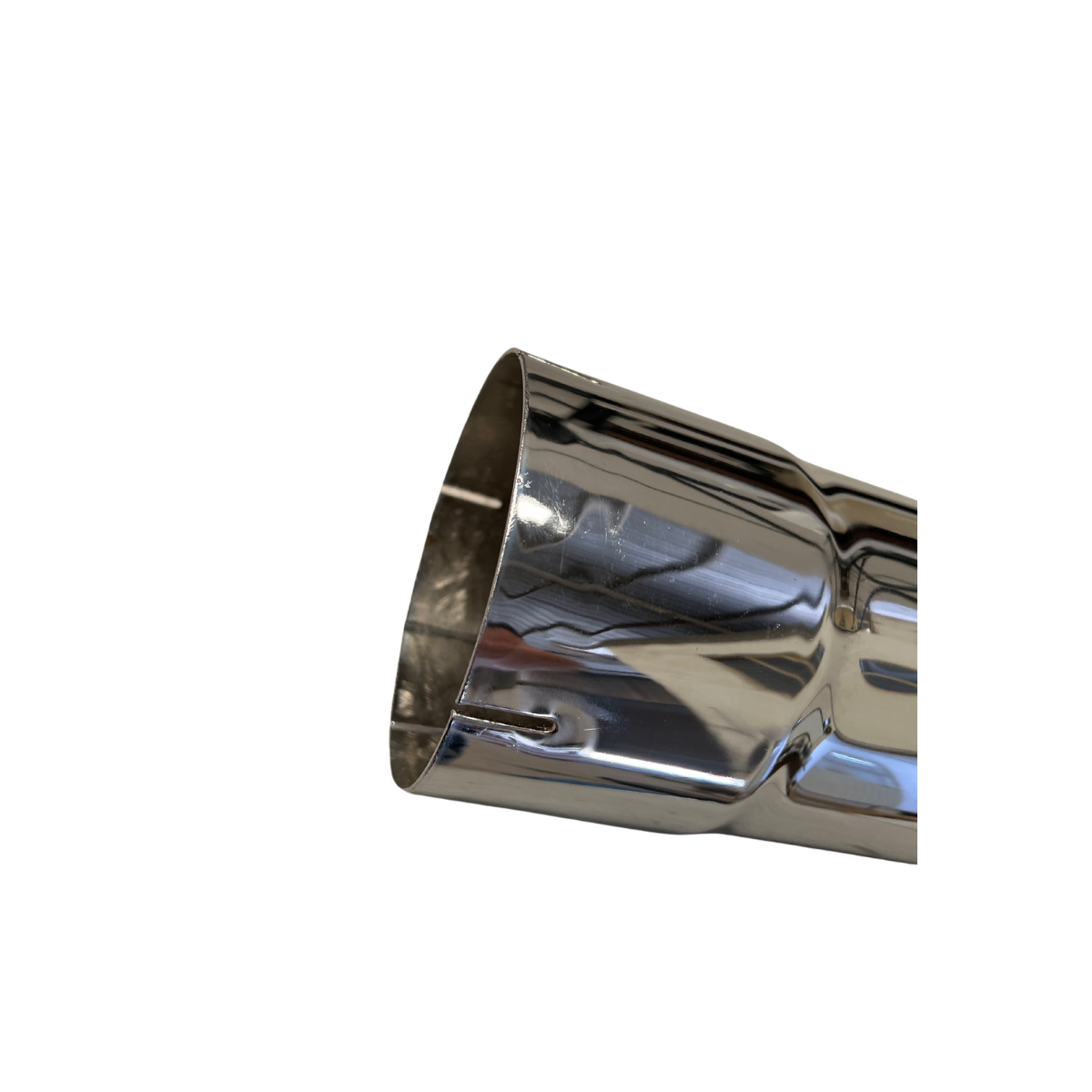 Pipa de Escape Cuello de Ganso Cromada 5" Largo 48"