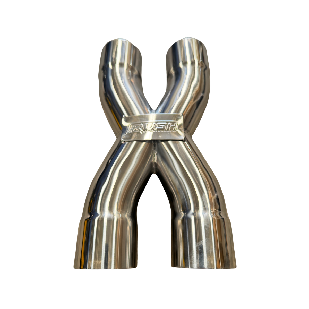 X Pipe Rush Acero Inoxidable Pulido Boquillas 2.5” Alto Flujo R-X-2525