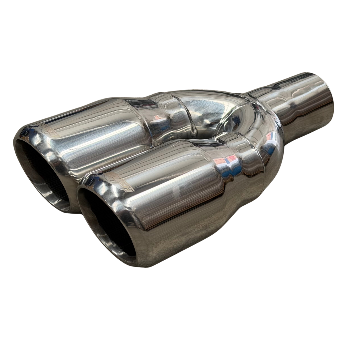 Punta Colilla Terminal Escape Doble Rush 3.5 In Acero Inox R-24024DS