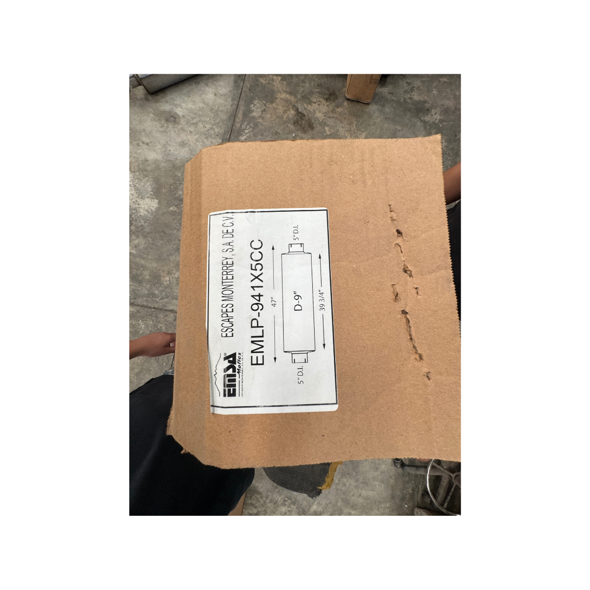 Silenciador Diesel EMSA EMLP941X5CC para Tractocamión