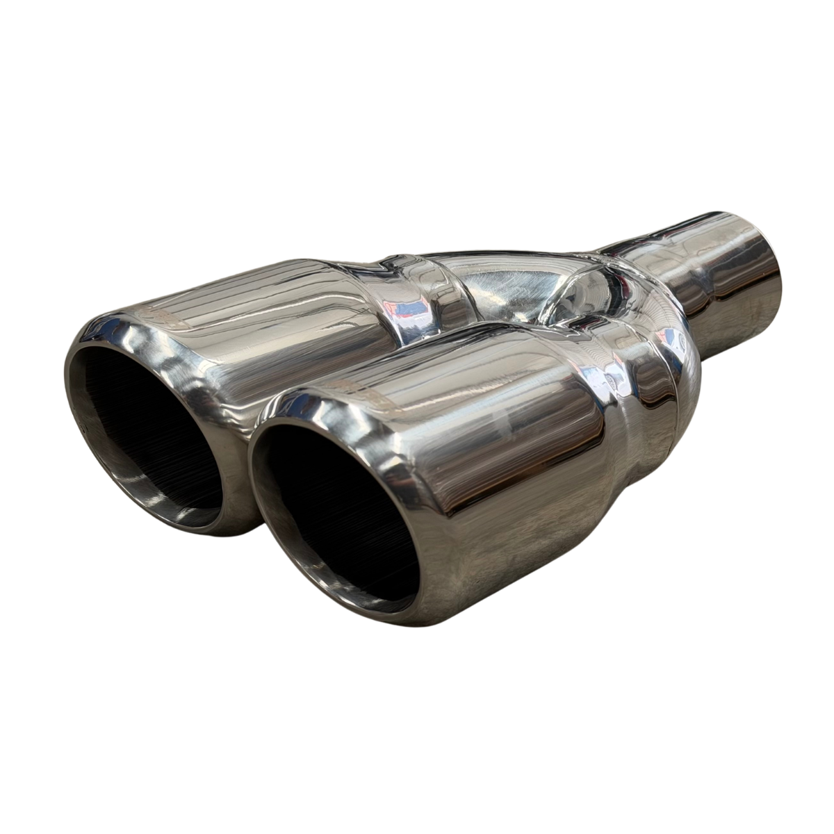 Punta Colilla Terminal Escape Doble Rush 3.5 In Acero Inox R-24024DS