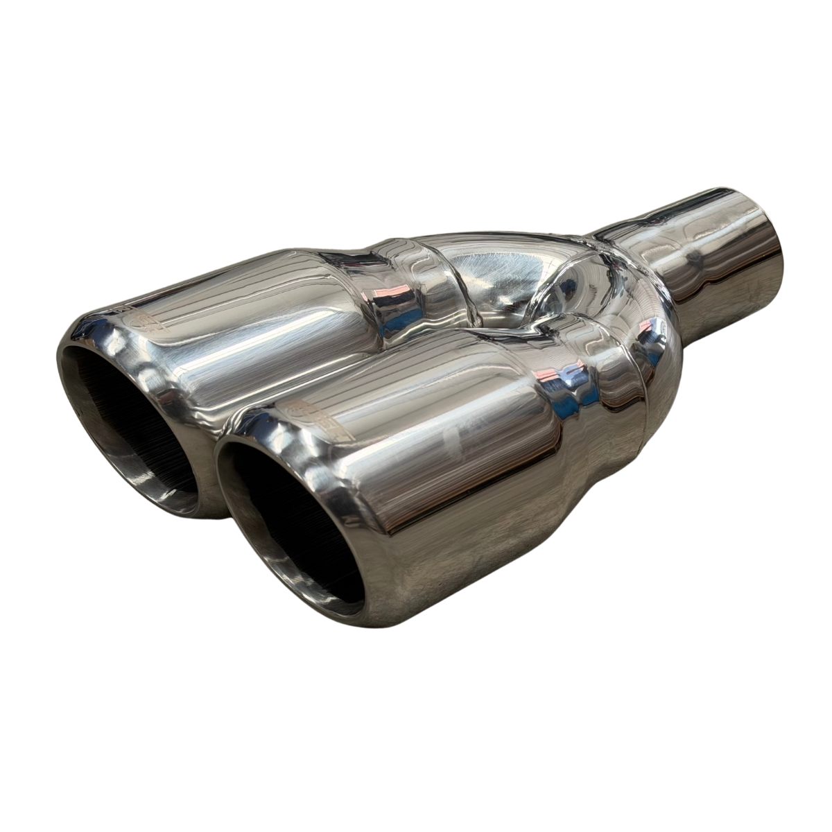 Punta Colilla Terminal Escape Doble Rush 3.5 In Acero Inox R-24024DS