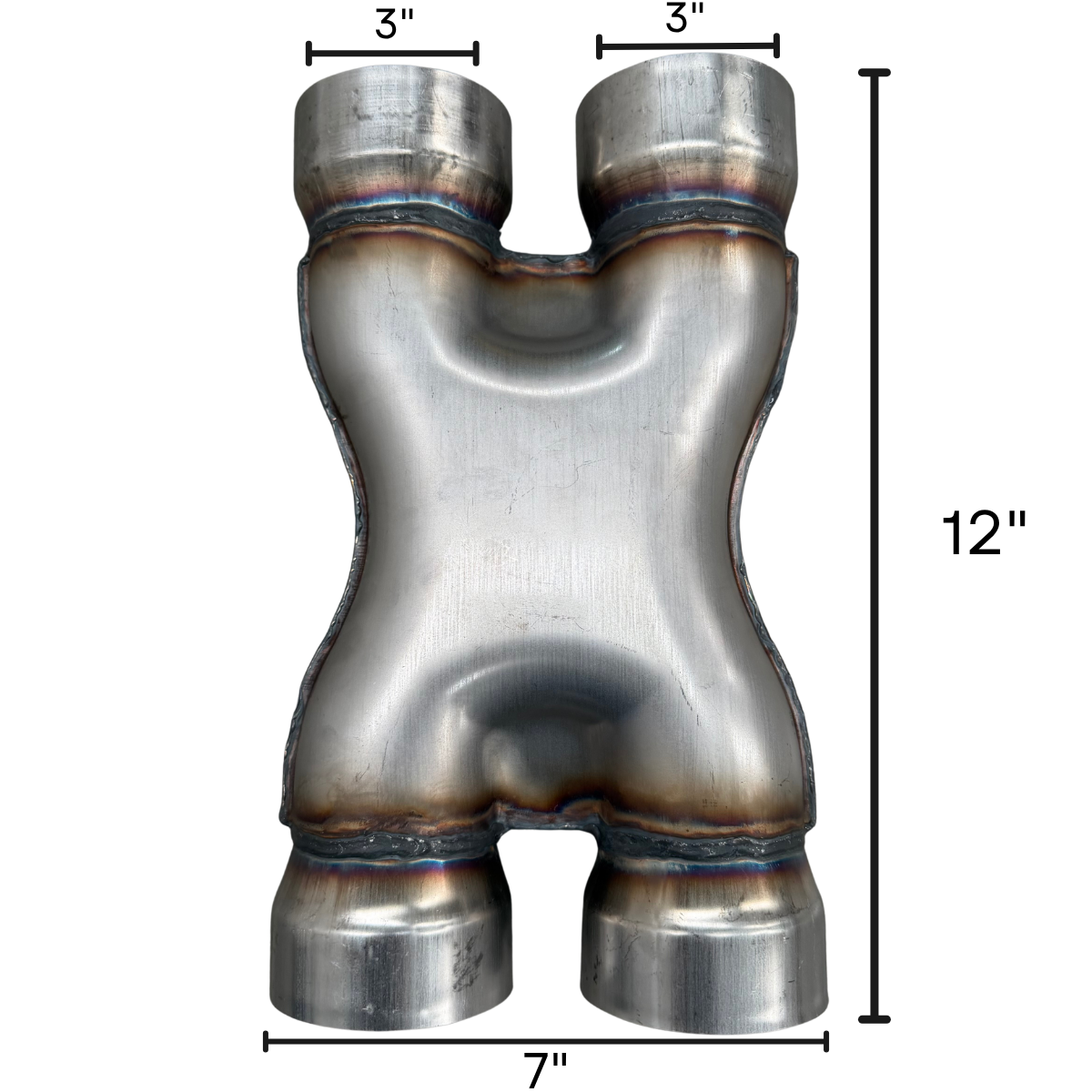 X Pipe Rush Acero Inoxidable Boquillas 3” Alto Flujo X-3030