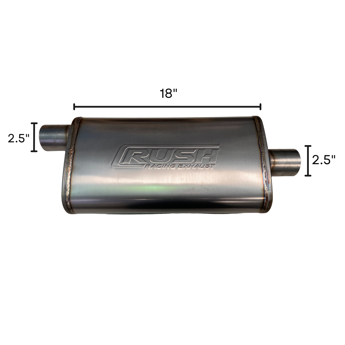 Mofle Deportivo Alto Flujo Rush Racing R-SC212-18