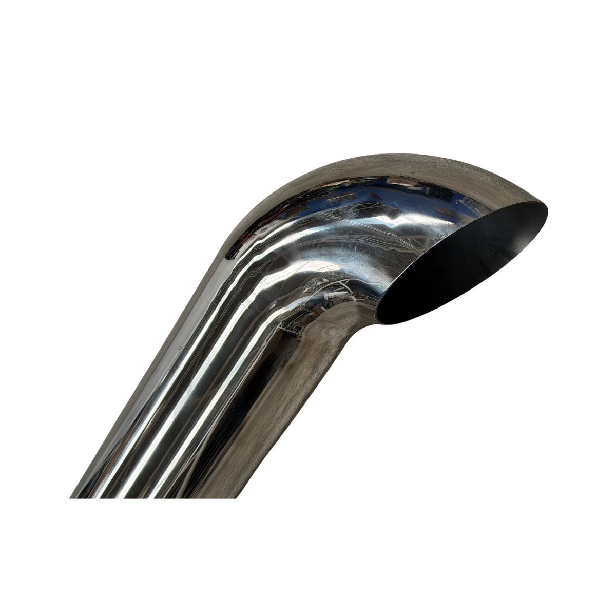 Pipa de Escape Cuello de Ganso Acero Inoxidable 5" Largo 36"