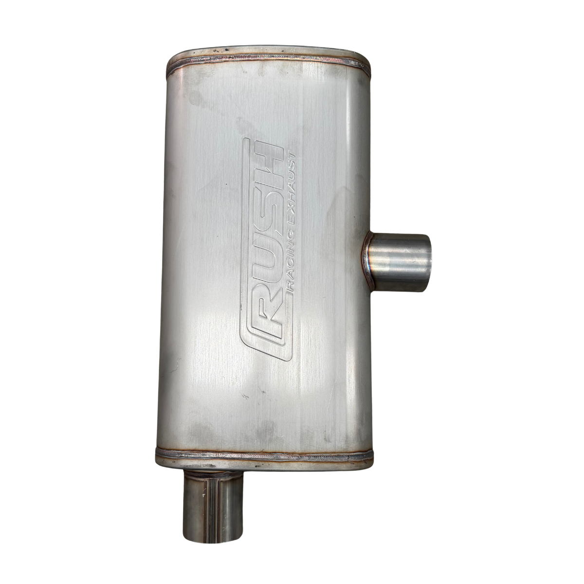 Mofle Escape Deportivo Rush Alto Flujo Centro Lateral Transversal Acero Inox