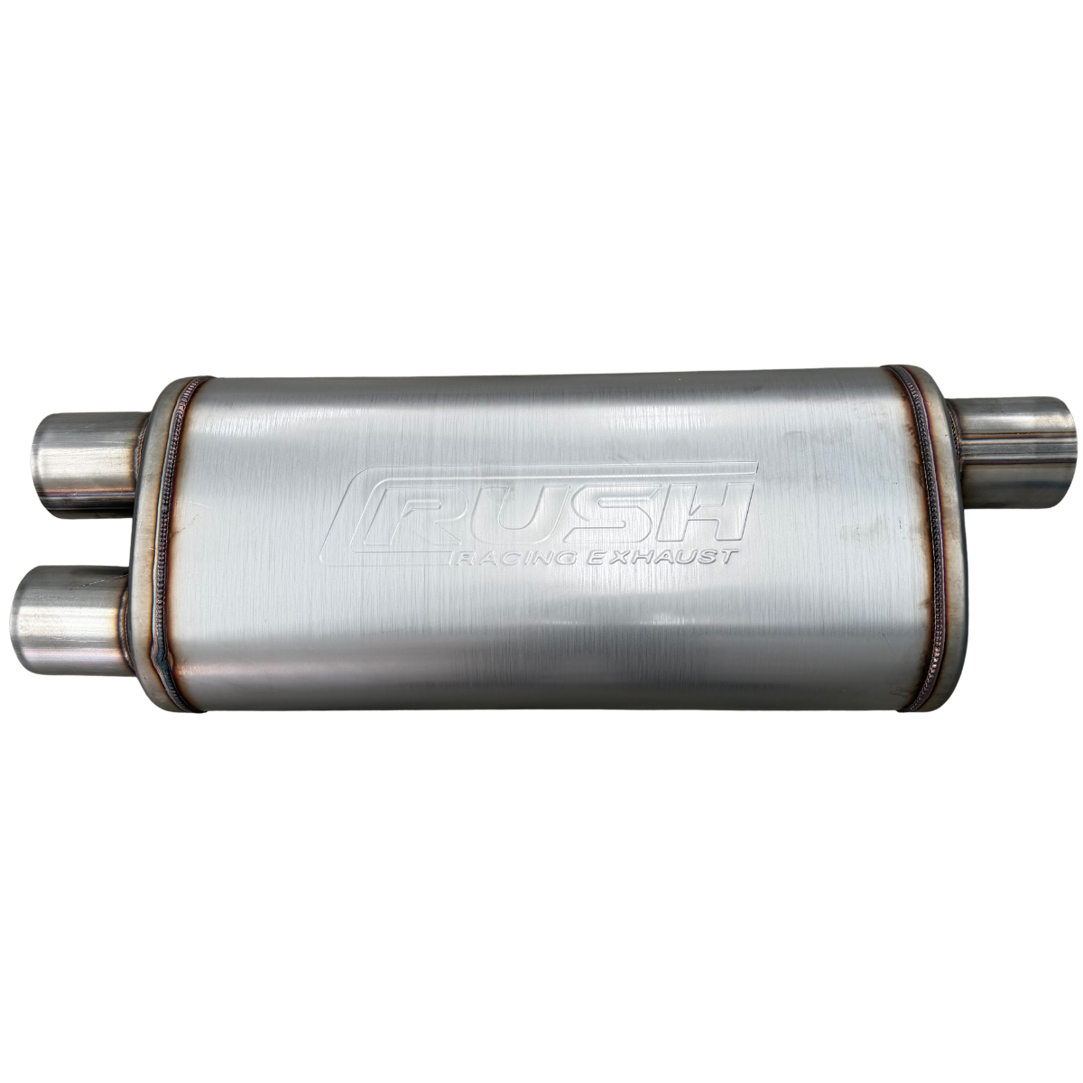Resonador Deportivo Alto Flujo Rush Tipo Camaro Inoxidable