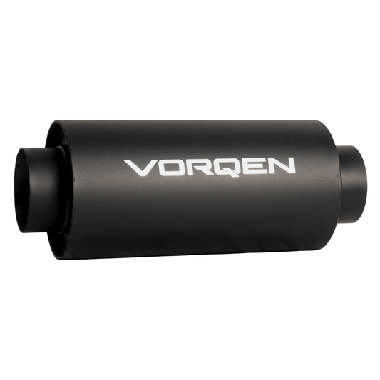 Mofle Escape Deportivo Vorqen Redondo Fibra 5x10 3in