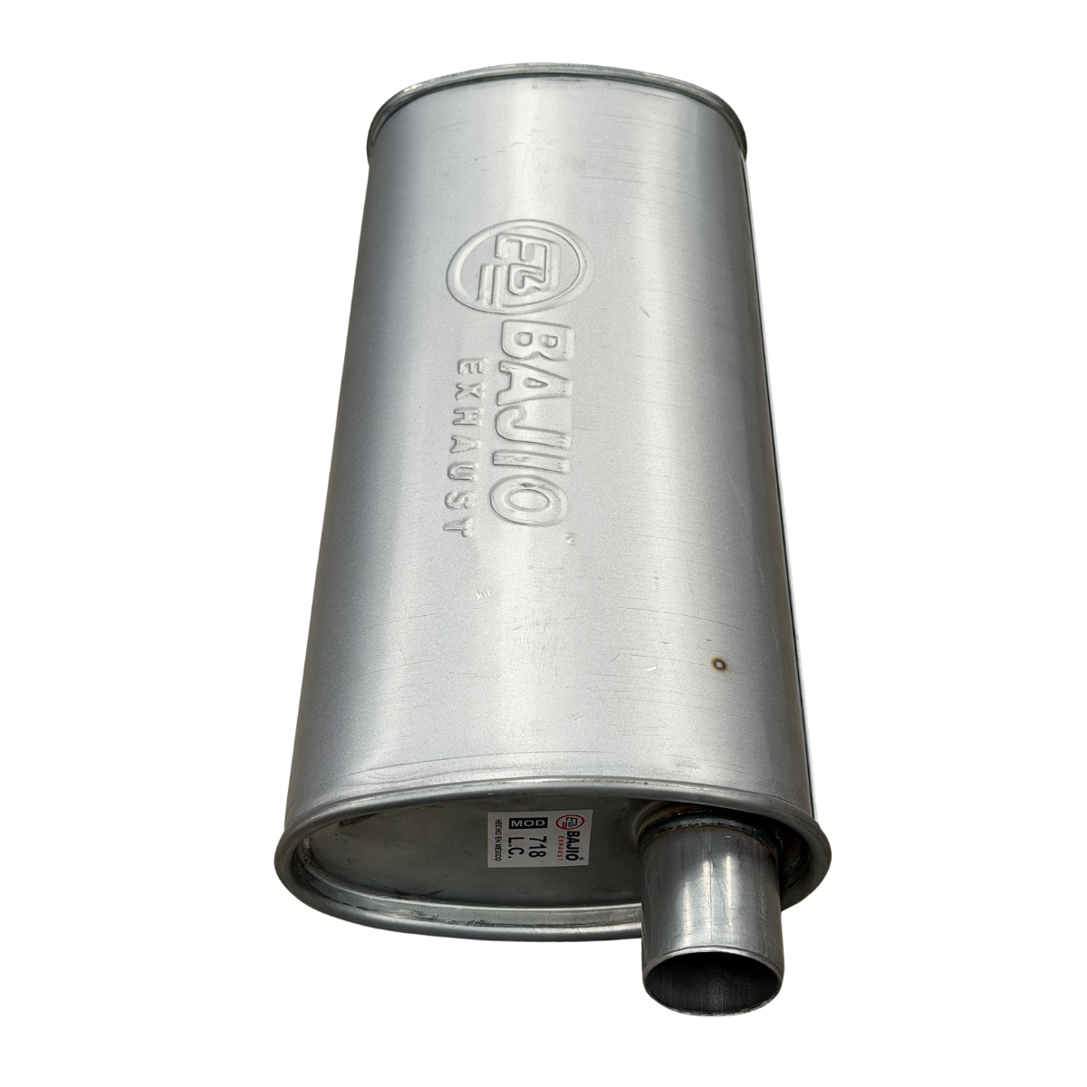 Silenciador Universal Premium Ovalado Bajío 4 Y 6 Cilindros BJ-718