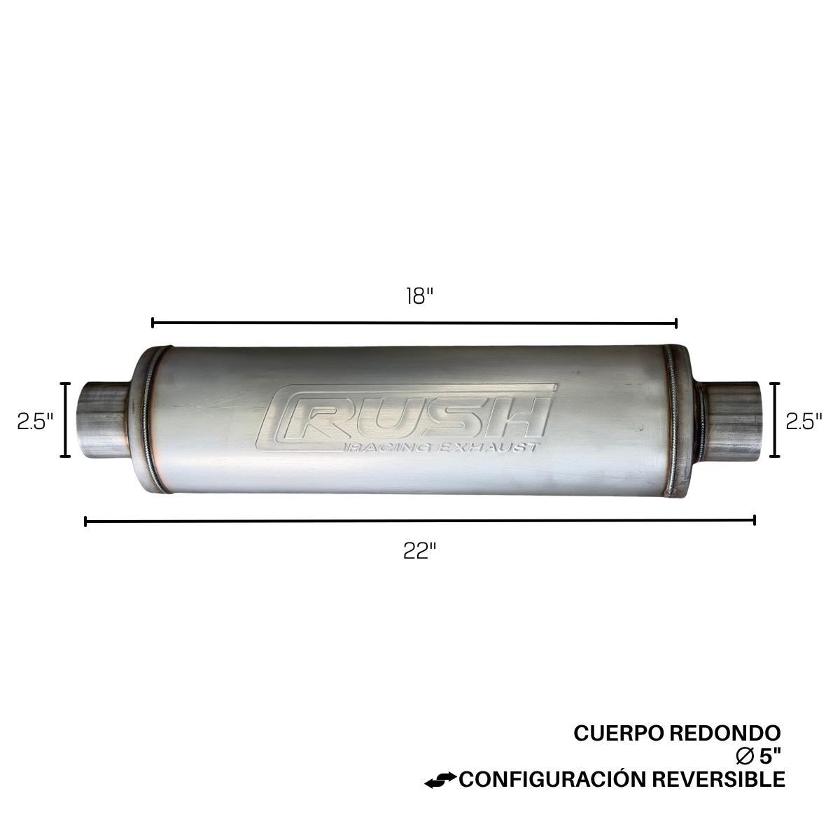 Resonador Deportivo Rush Racing 5" R-CC212-18-5