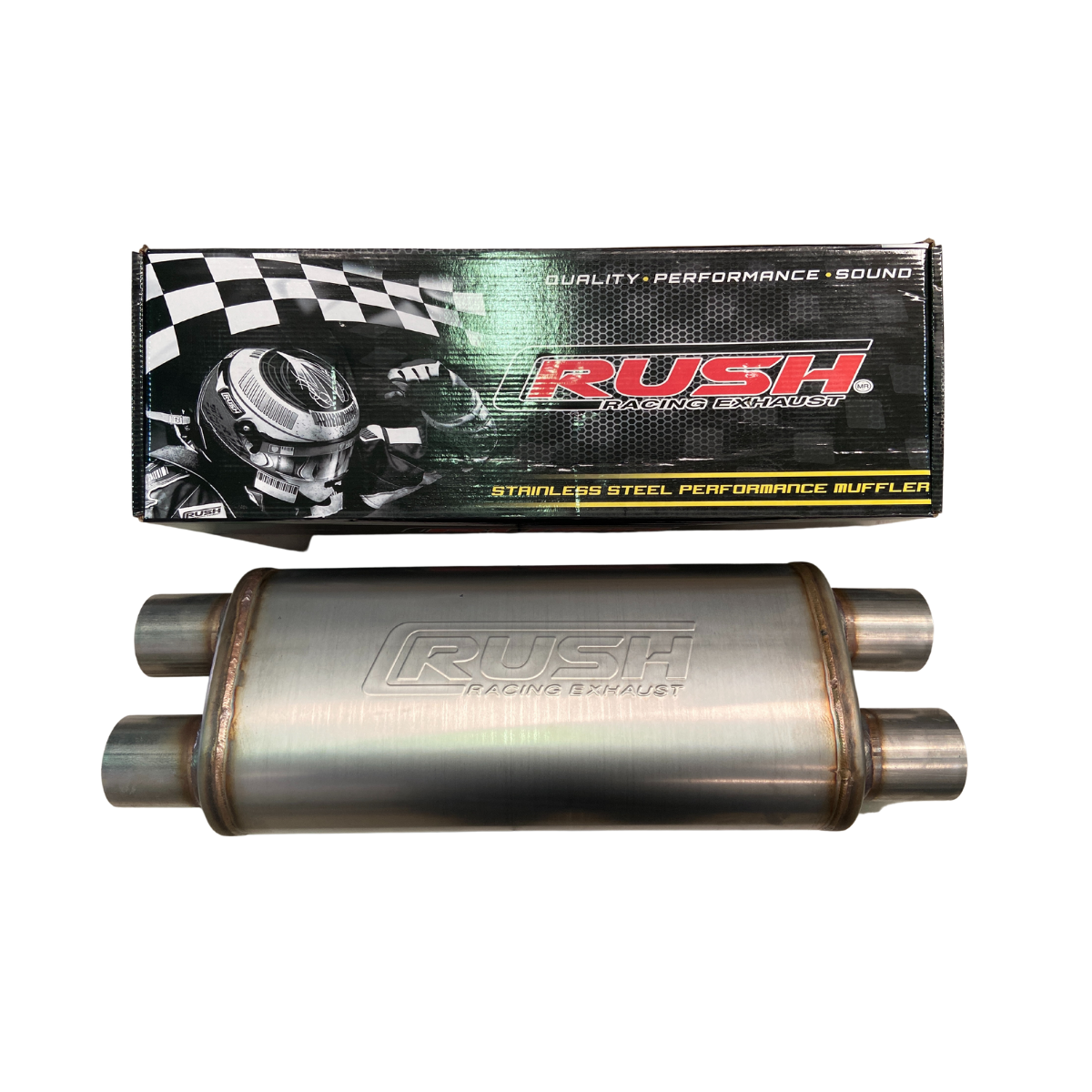 Mofle Deportivo Alto Flujo Rush Racing 2X2 R-DD212-18