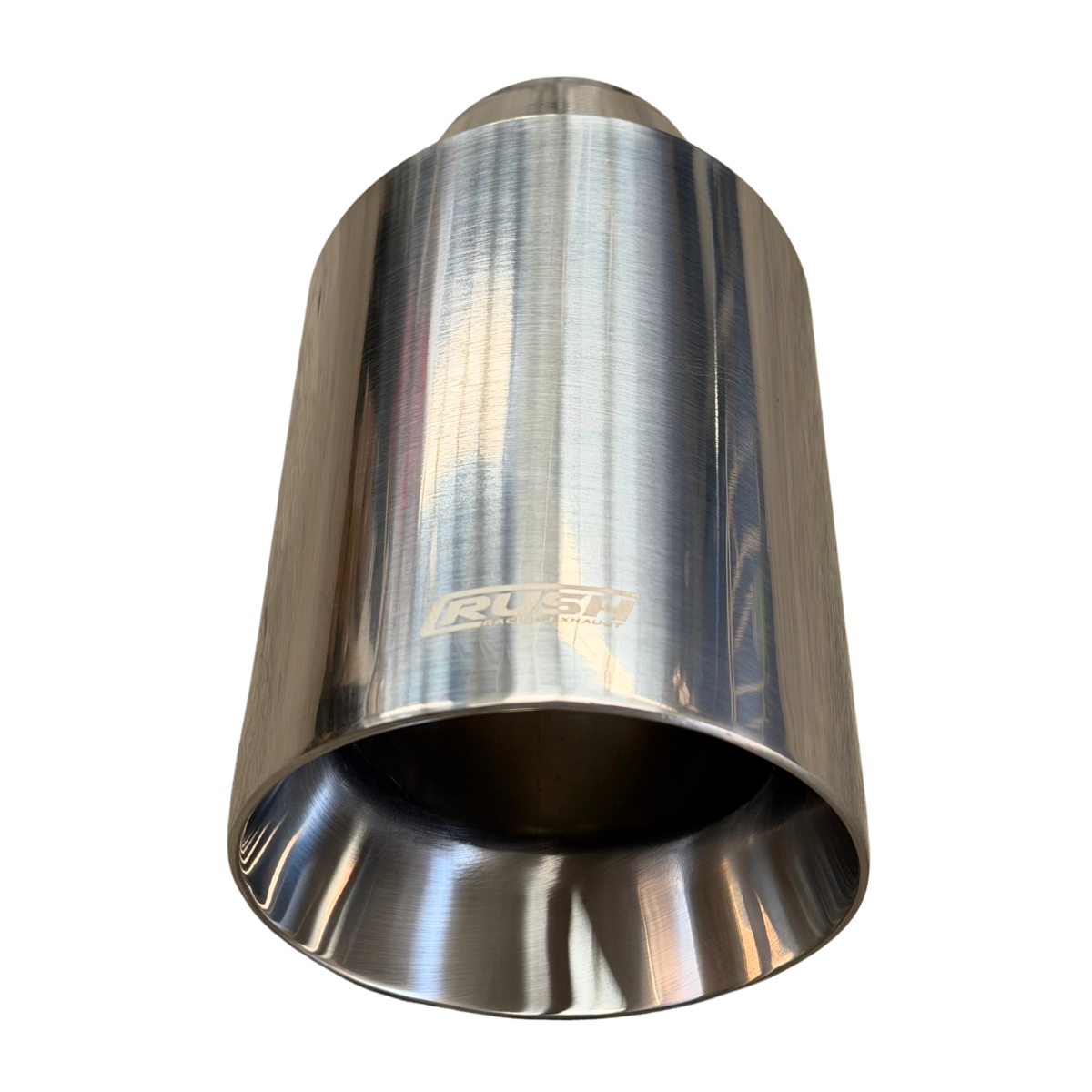 Colilla Punta De Escape 4" Rush Acero Inoxidable R-013C