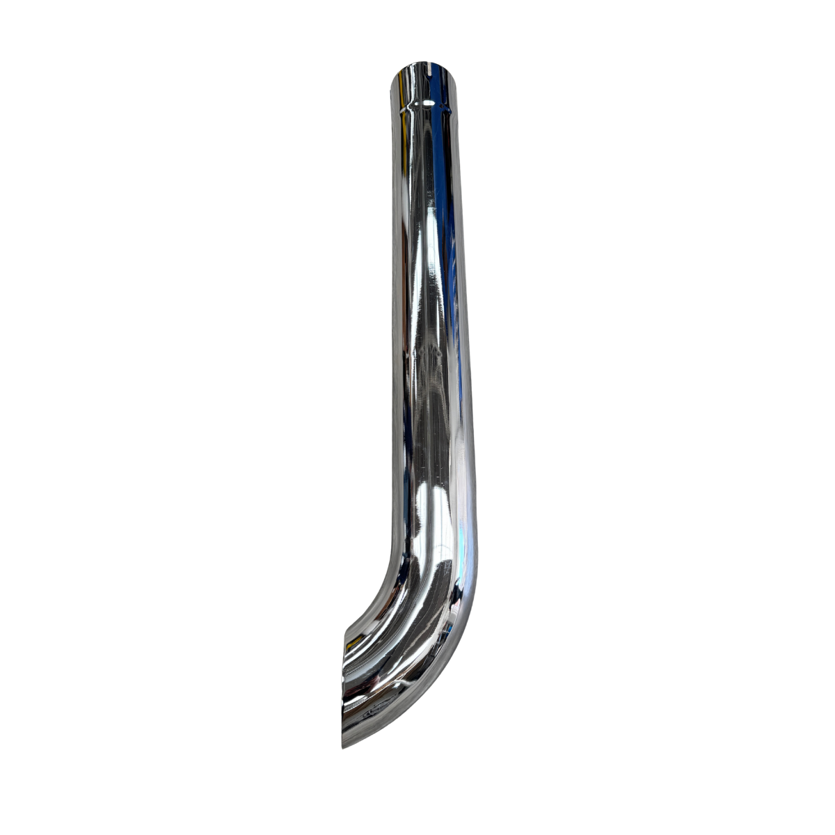 Pipa de Escape Cuello de Ganso Cromada 4" Largo 36"