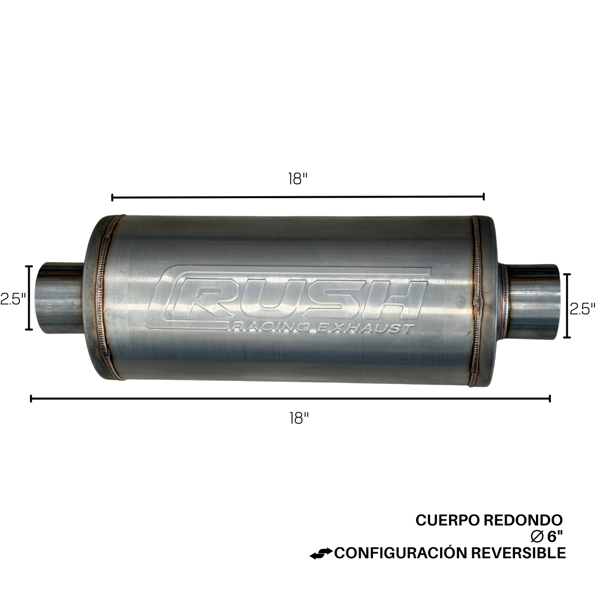 Resonador Deportivo Rush Racing 6" R-CC212-14