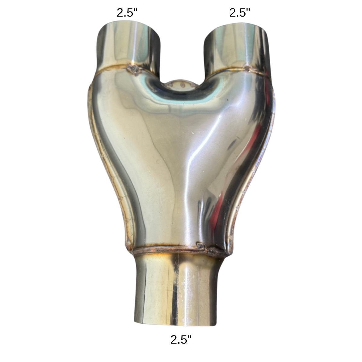 Y Pipe Woolrich Acero Inoxidable Boquillas 2.5” Alto Flujo WAI-1222E