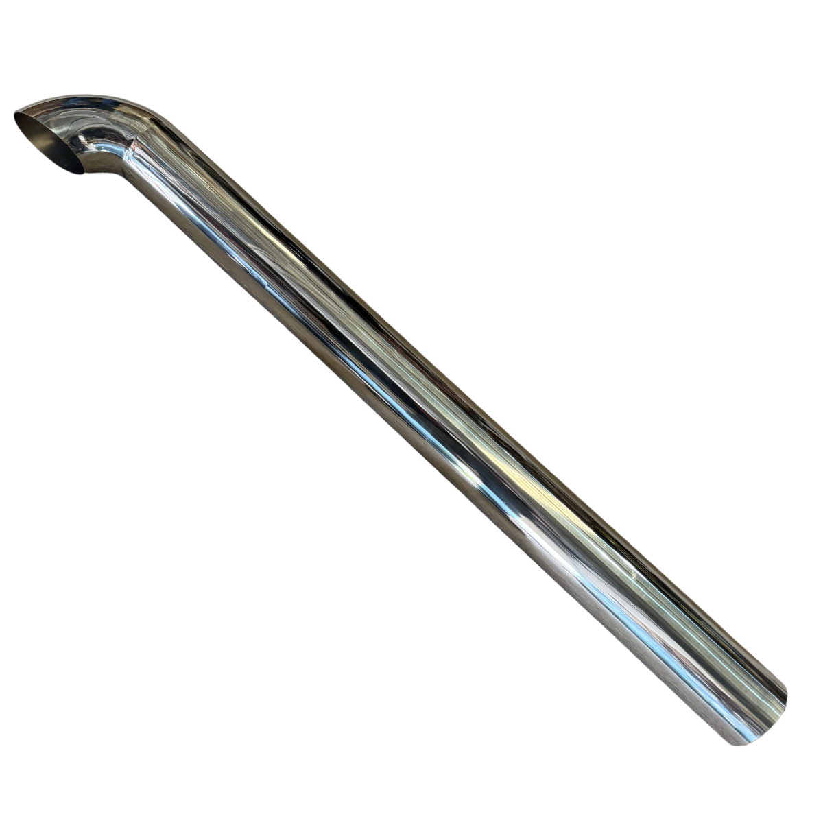 Pipa de Escape Cuello de Ganso Acero Inoxidable 5" Largo 60"