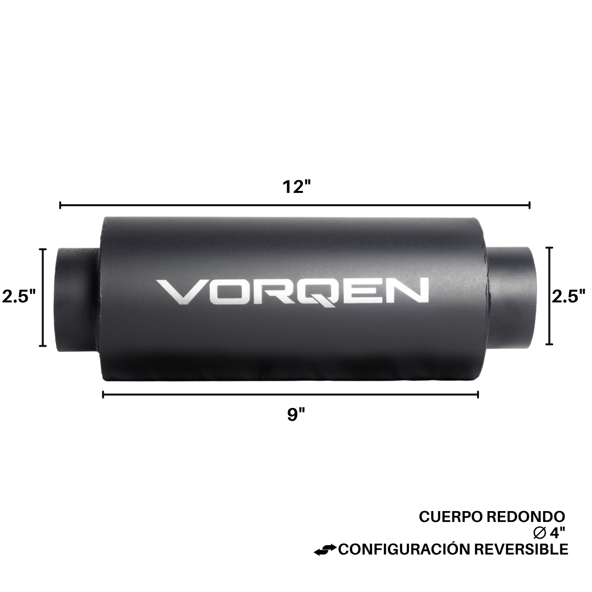 Resonador Deportivo Vorqen Redondo Fibra 4x9 2.5in