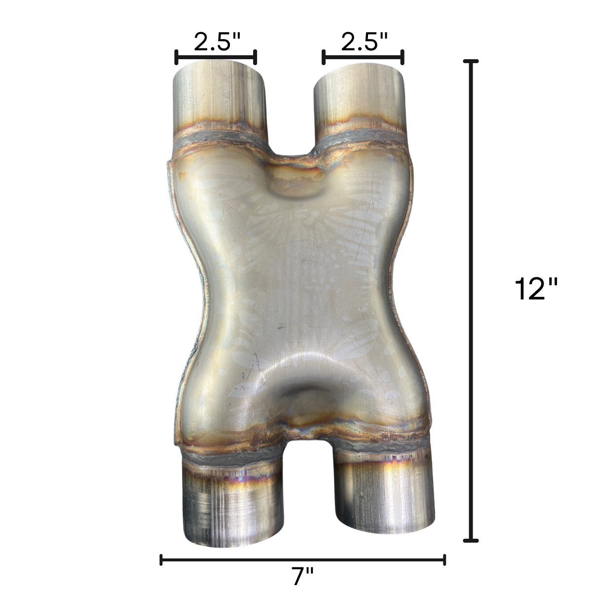 X Pipe Rush Acero Inoxidable Boquillas 2.5” Alto Flujo X-2525