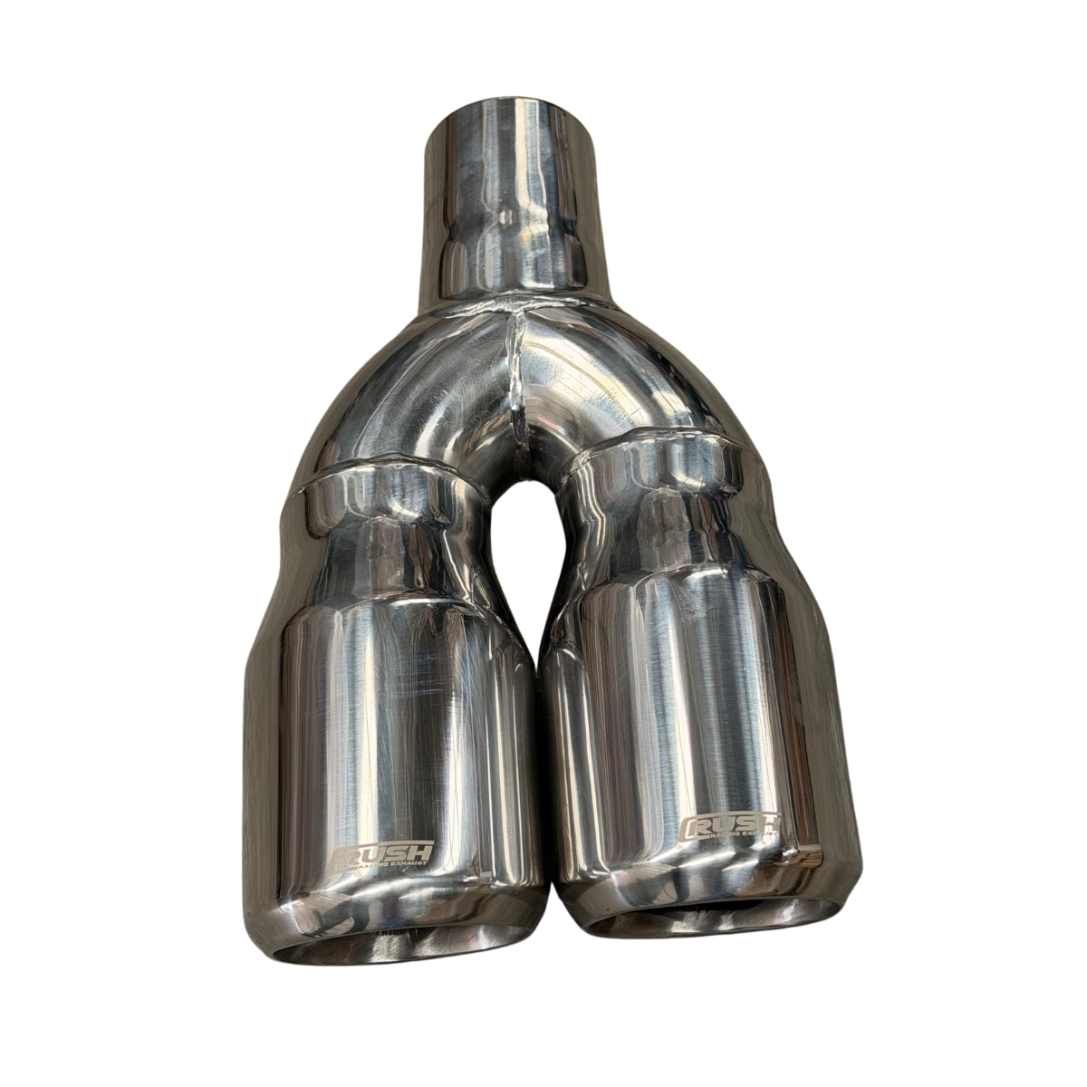 Punta Colilla Terminal Escape Doble Rush 3.5 In Acero Inox R-24024DS