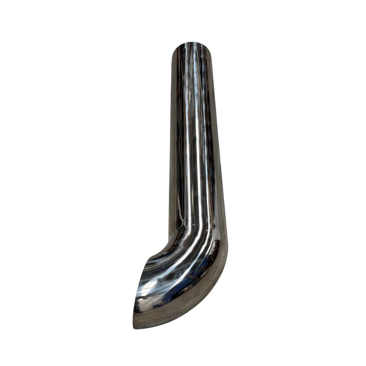 Pipa de Escape Cuello de Ganso Acero Inoxidable 5" Largo 36"