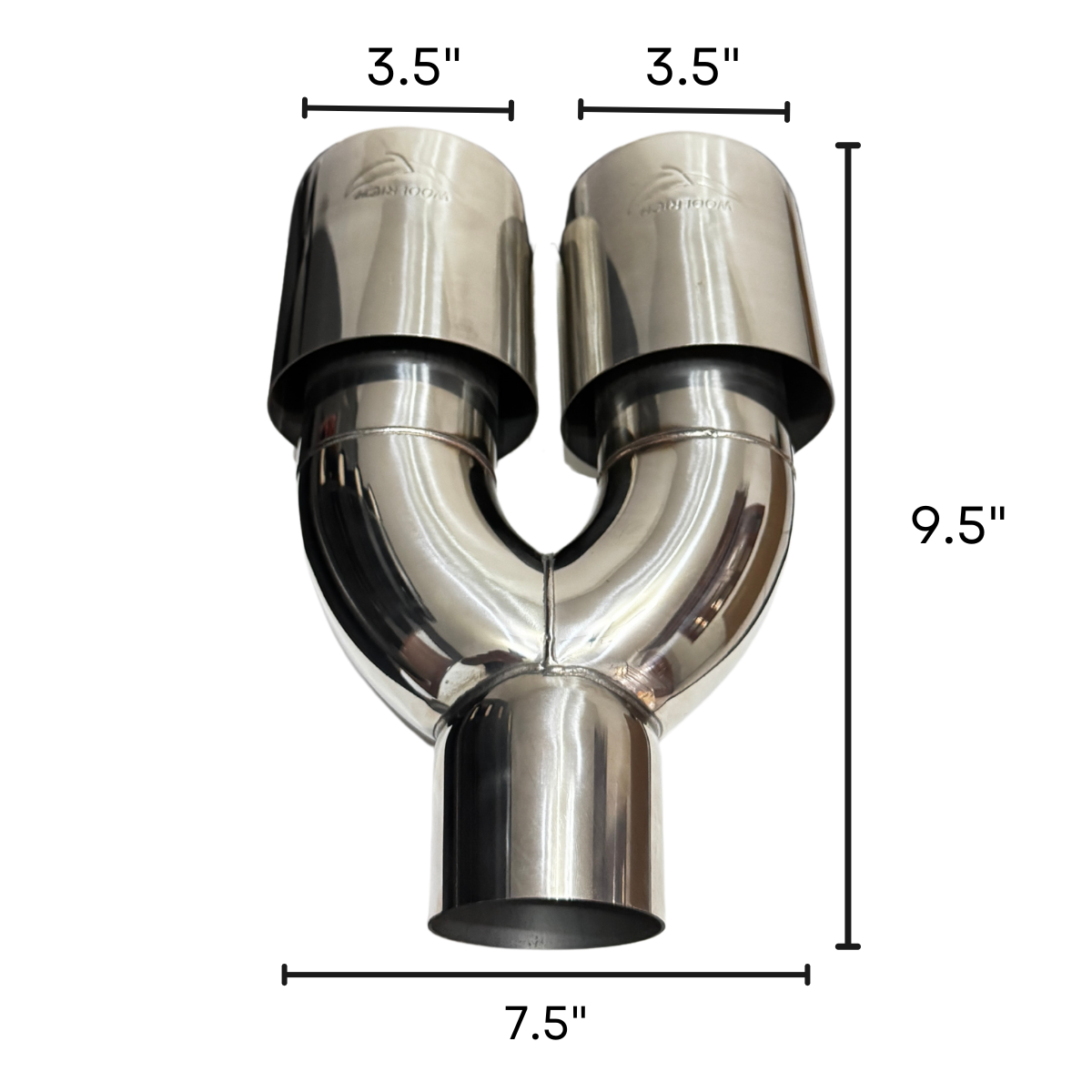 Colilla Doble de Escape Deportiva Woolrich 3.5" WAI-0260
