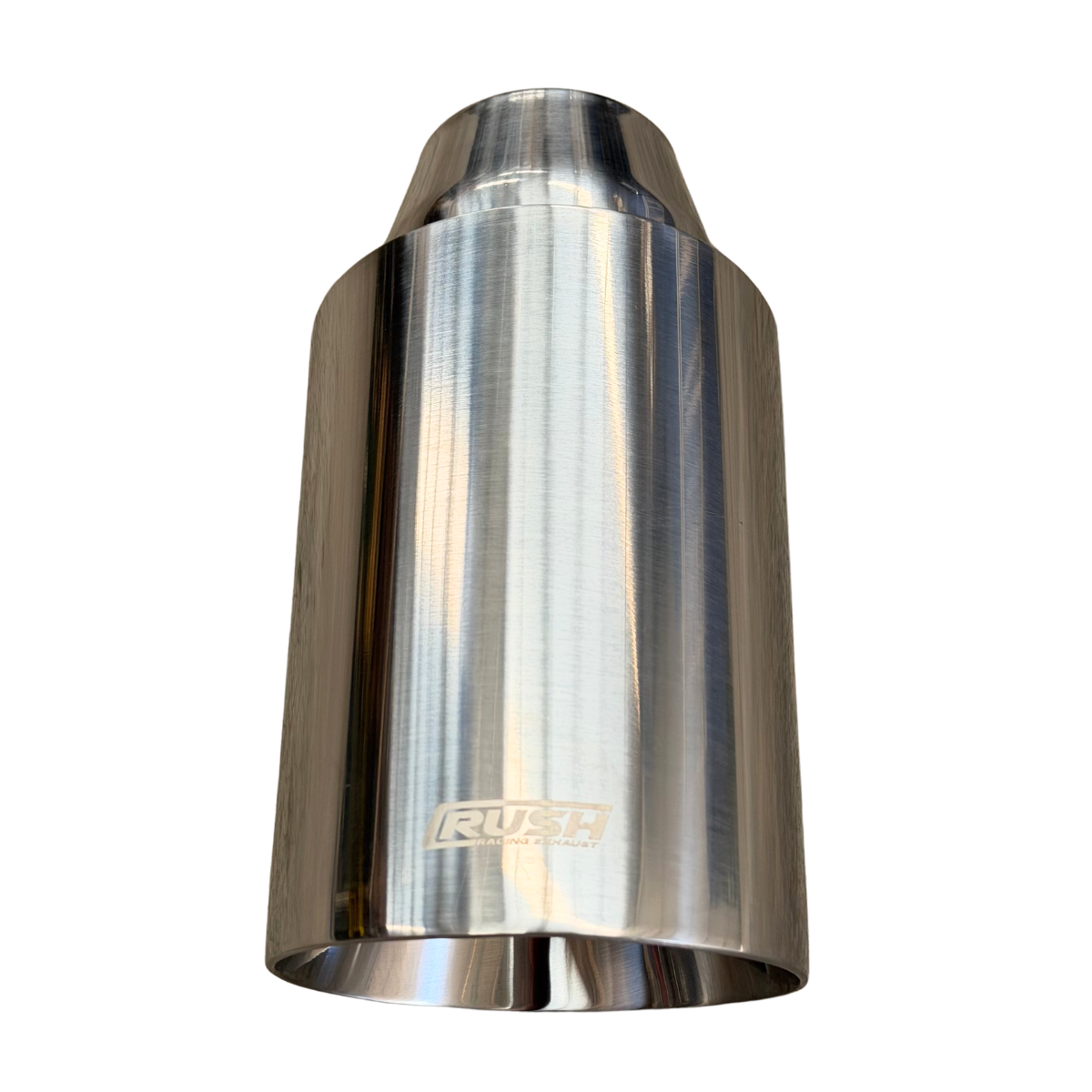 Colilla Punta De Escape 4" Rush Acero Inoxidable R-013C