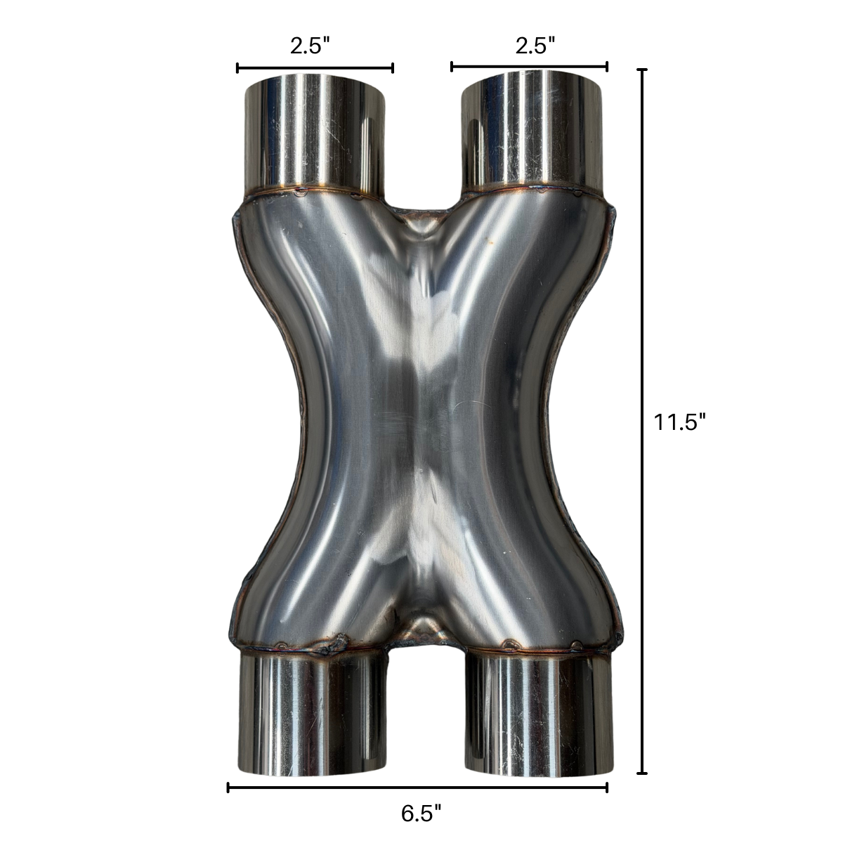 X Pipe Woolrich Acero Inoxidable Boquillas 2.5” Alto Flujo WAI-1223E