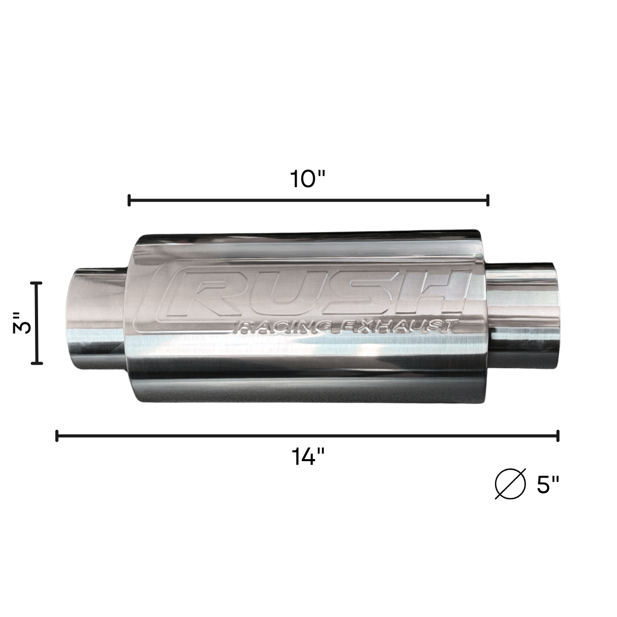 Resonador Deportivo Rush Racing R-CC212-10-B-3"