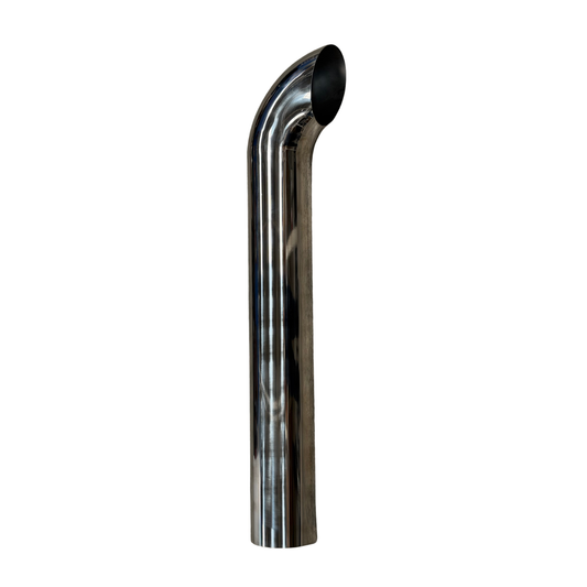 Pipa de Escape Cuello de Ganso Acero Inoxidable 5" Largo 36"