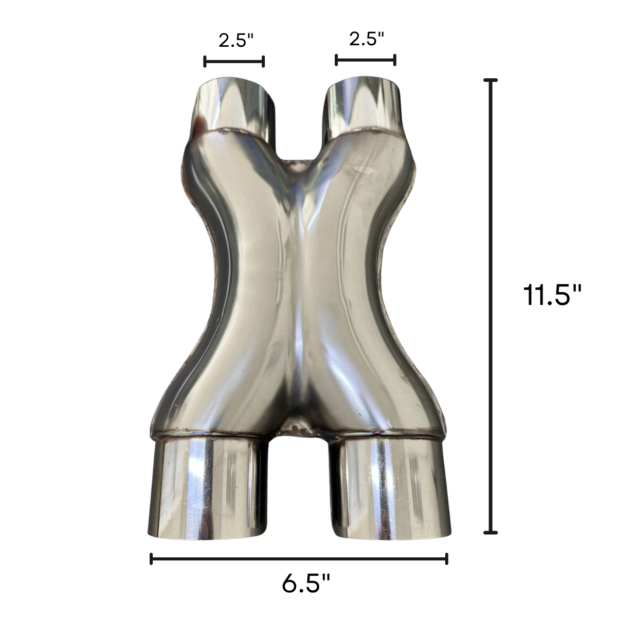 X Pipe Woolrich Acero Inoxidable Boquillas 2.5” Alto Flujo WAI-1223E