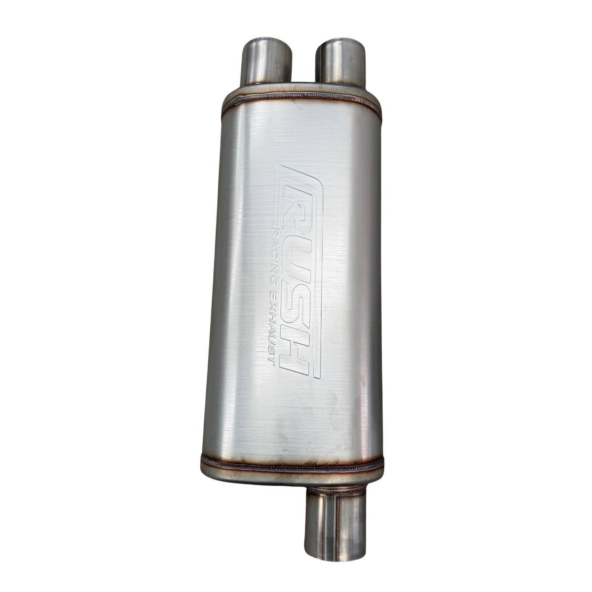 Resonador Deportivo Alto Flujo Rush Tipo Camaro Inoxidable