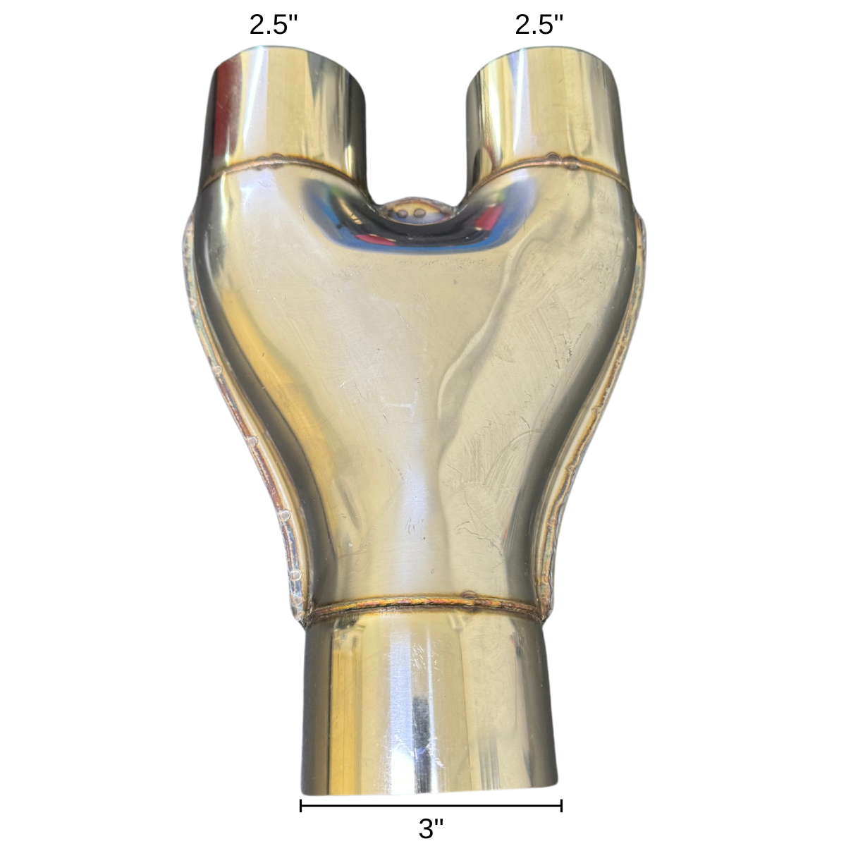 Y Pipe Woolrich Acero Inoxidable Entrada 3” Alto Flujo WAI-1222H