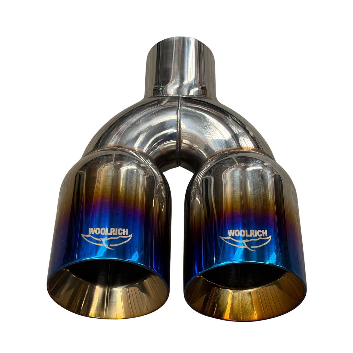 Colilla Doble de Escape Deportiva Recta Woolrich 3.5" WAI-0264BL