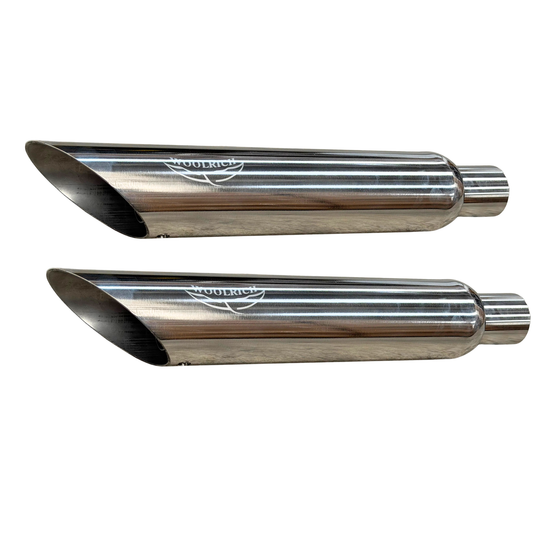 Par de Escapes Cortos Para Motocicleta Tipo Chopper Flujo Directo WAI-285-C