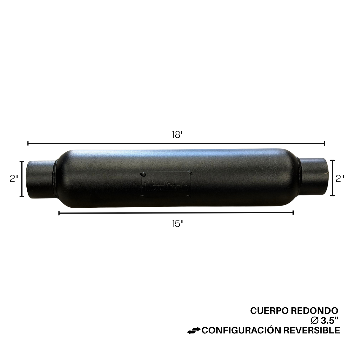 Bala Resonador Pre-Silenciador Woolrich 3 1/2" x 15"