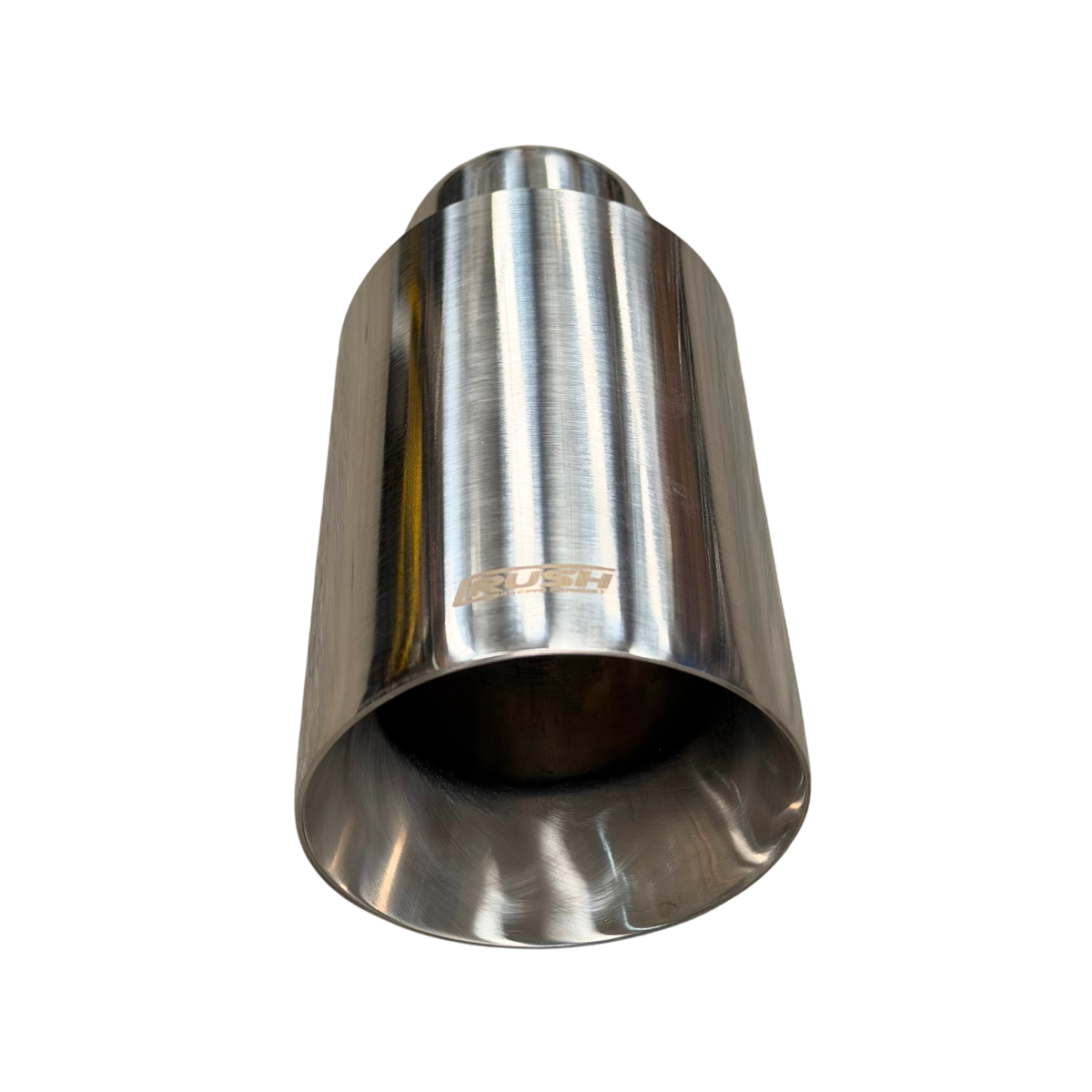 Colilla Punta De Escape 3.5" Rush Acero Inoxidable R-013B