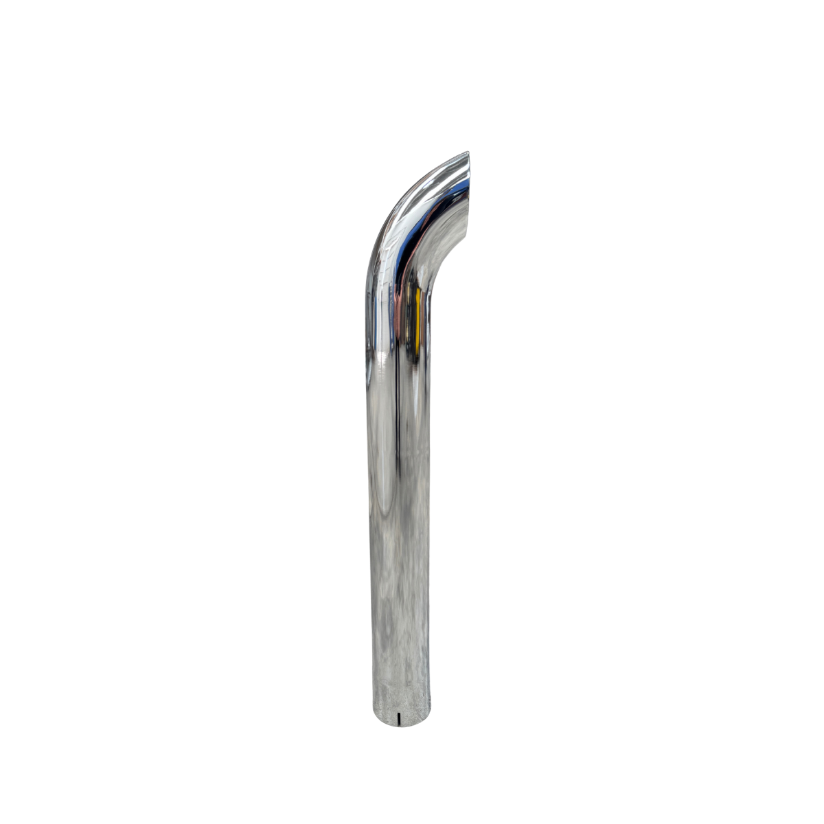 Pipa de Escape Cuello de Ganso Cromada 4" Largo 36"