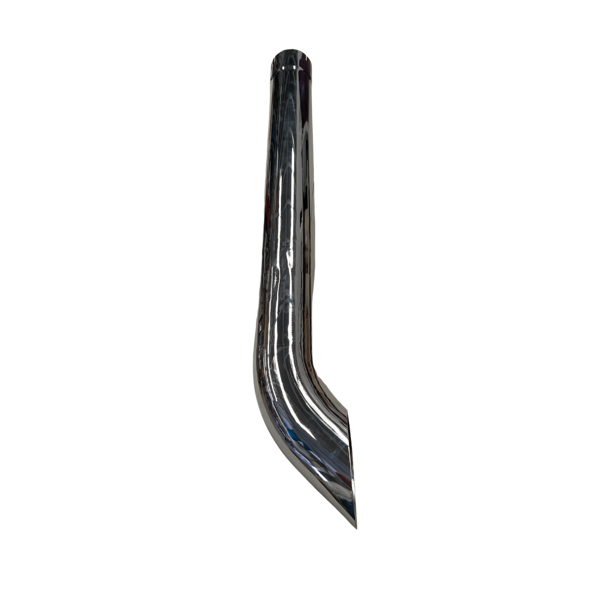 Pipa de Escape Cuello de Ganso Cromada 5" Largo 48"