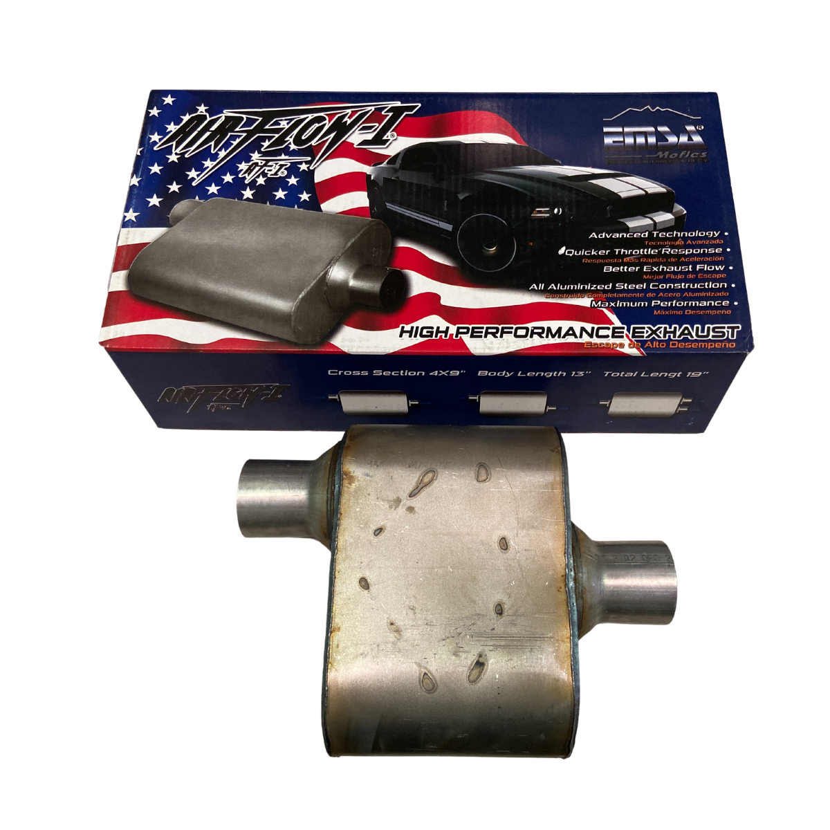 Mofle Deportivo EMSA Tipo Serie 10 Air-Flow