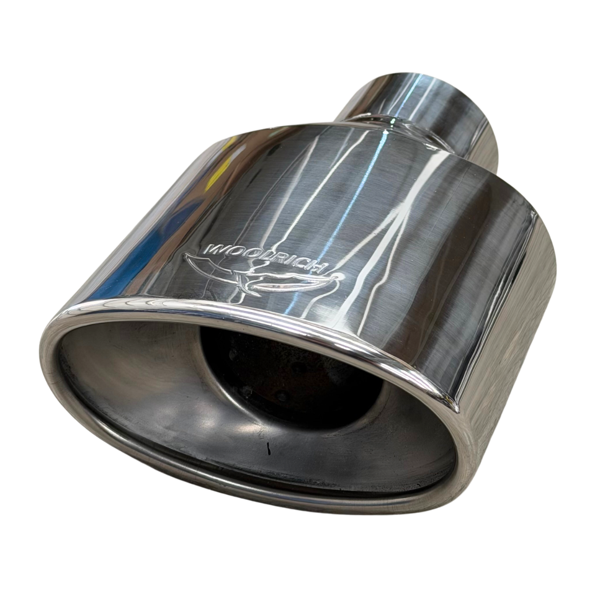 Punta De Escape Ovalada Acero Inoxidable Con Fibra Woolrich WAI-0285