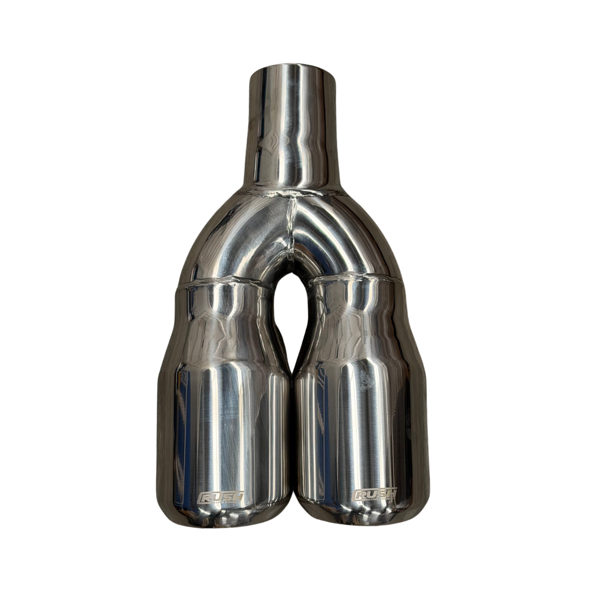 Punta Colilla Terminal Escape Doble Rush 3.5 In Acero Inox R-24024DS