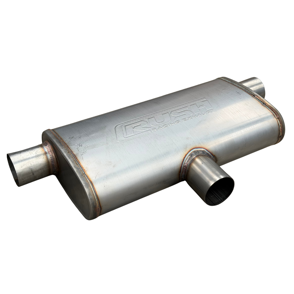 Mofle Deportivo Alto Flujo Rush Racing Transversal 2 Salidas R-CD212-18