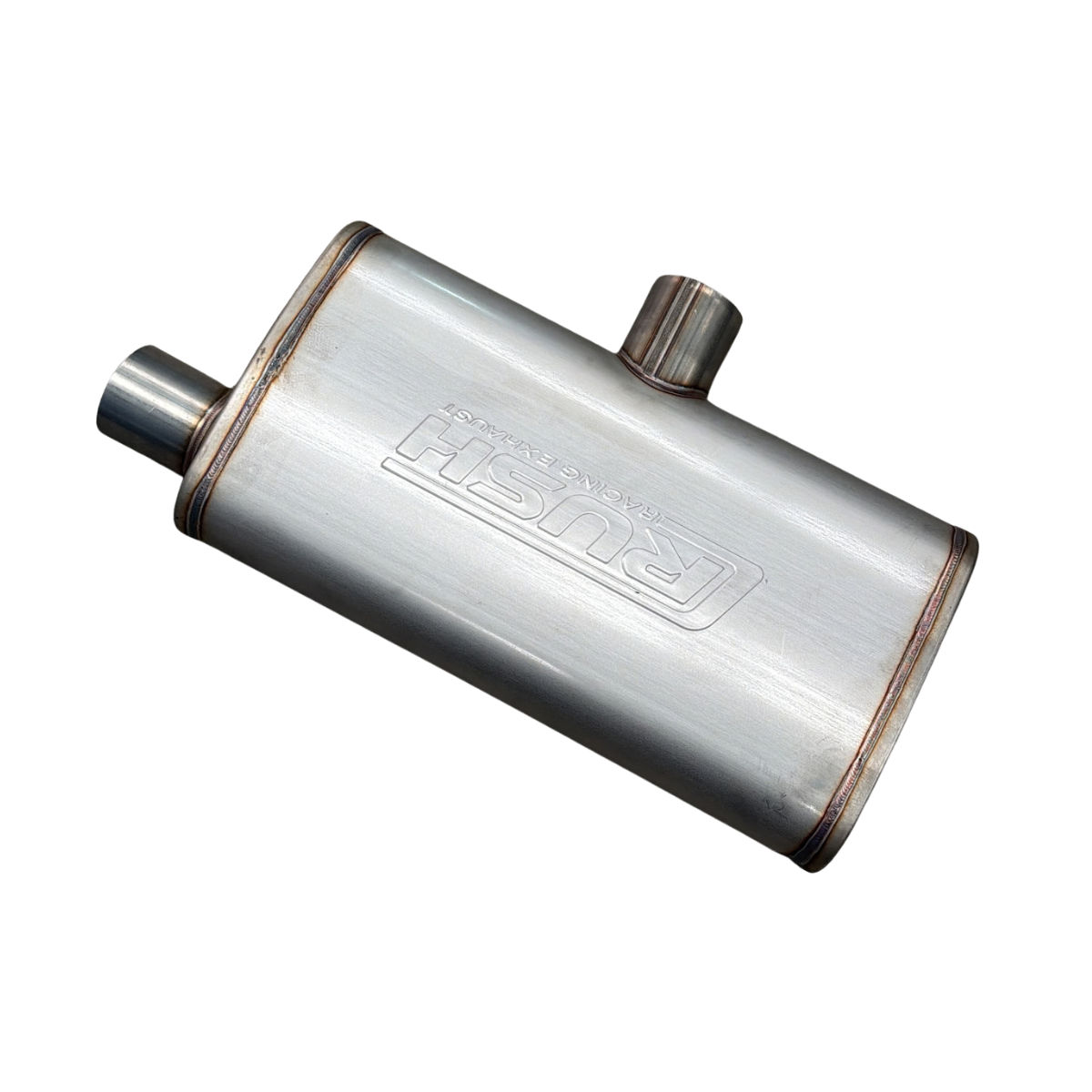 Mofle Escape Deportivo Rush Alto Flujo Centro Lateral Transversal Acero Inox