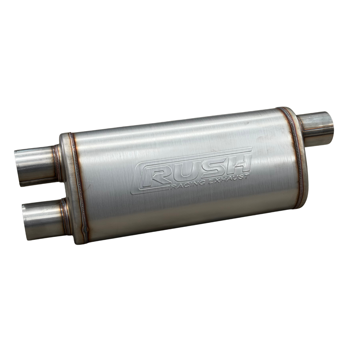 Resonador Deportivo Alto Flujo Rush Tipo Camaro Inoxidable