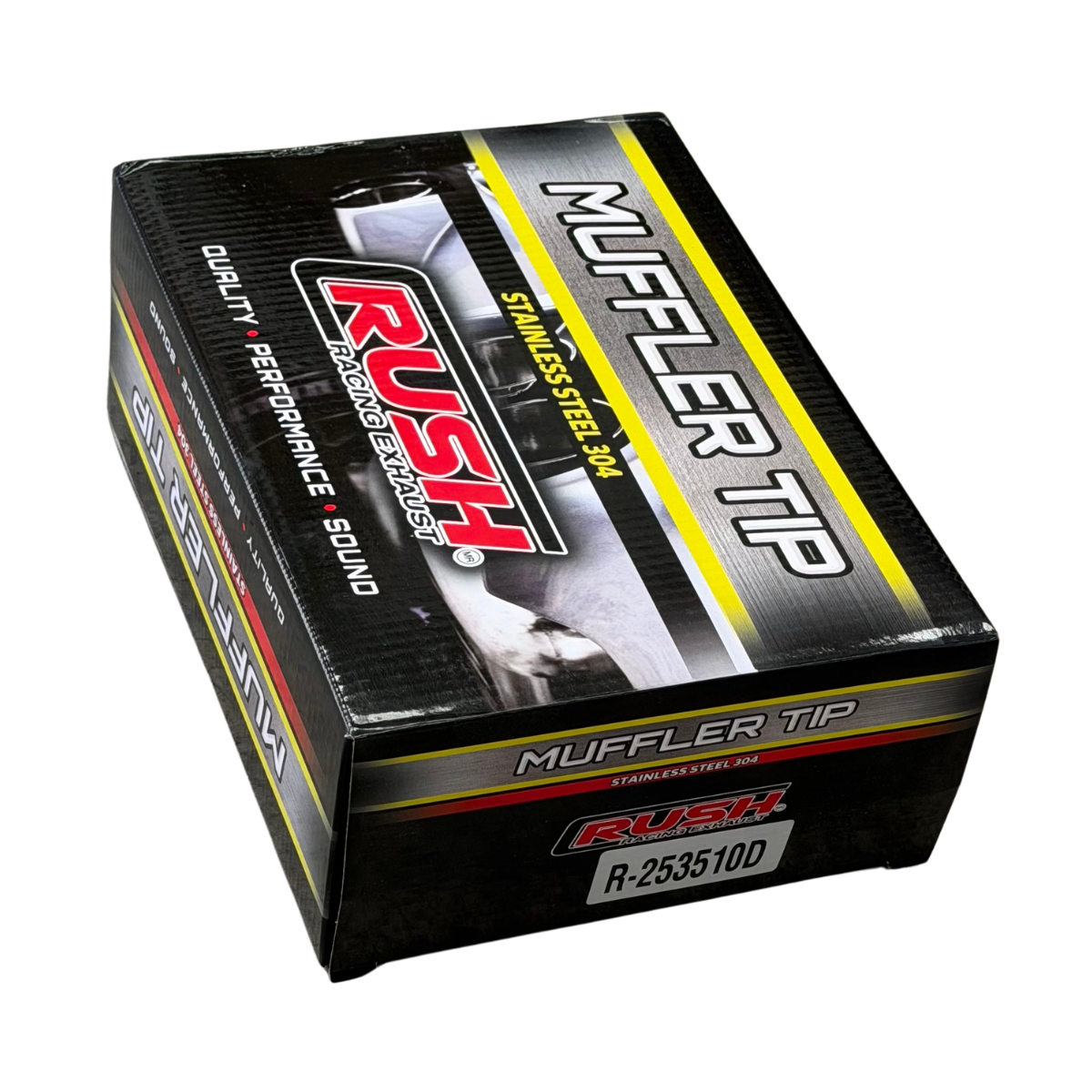 Punta Colilla Terminal Escape Doble Rush 3.5 In Acero Inox R-253510D