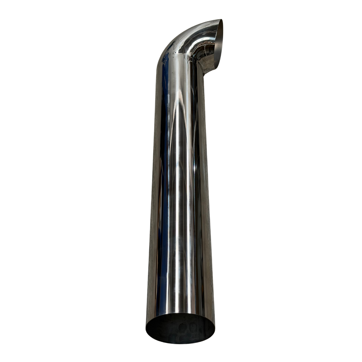 Pipa de Escape Cuello de Ganso Acero Inoxidable 5" Largo 36"