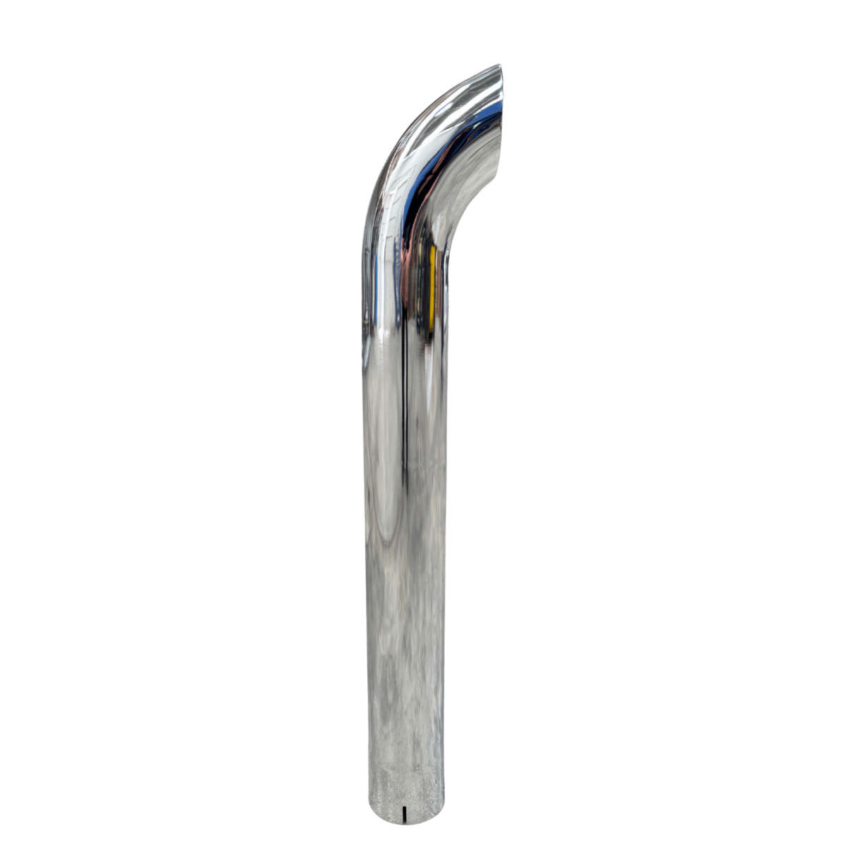 Pipa de Escape Cuello de Ganso Cromada 4" Largo 36"