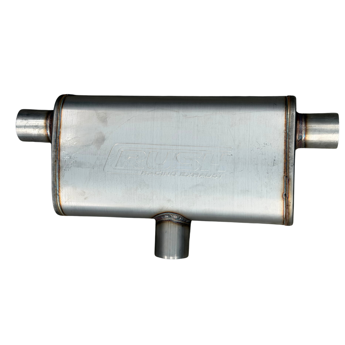 Mofle Deportivo Alto Flujo Rush Racing Transversal 2 Salidas R-CD212-18