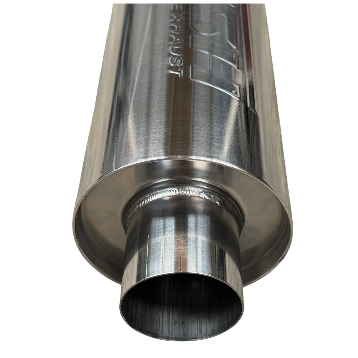 Mofle Escape Resonador Deportivo Rush Inoxidable Largo 14