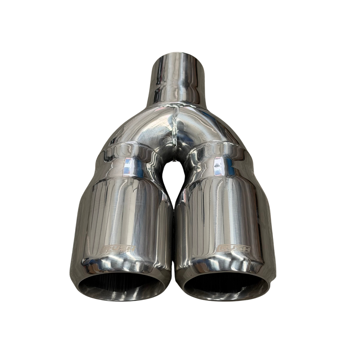 Punta Colilla Terminal Escape Doble Rush 3.5 In Acero Inox R-24024DS